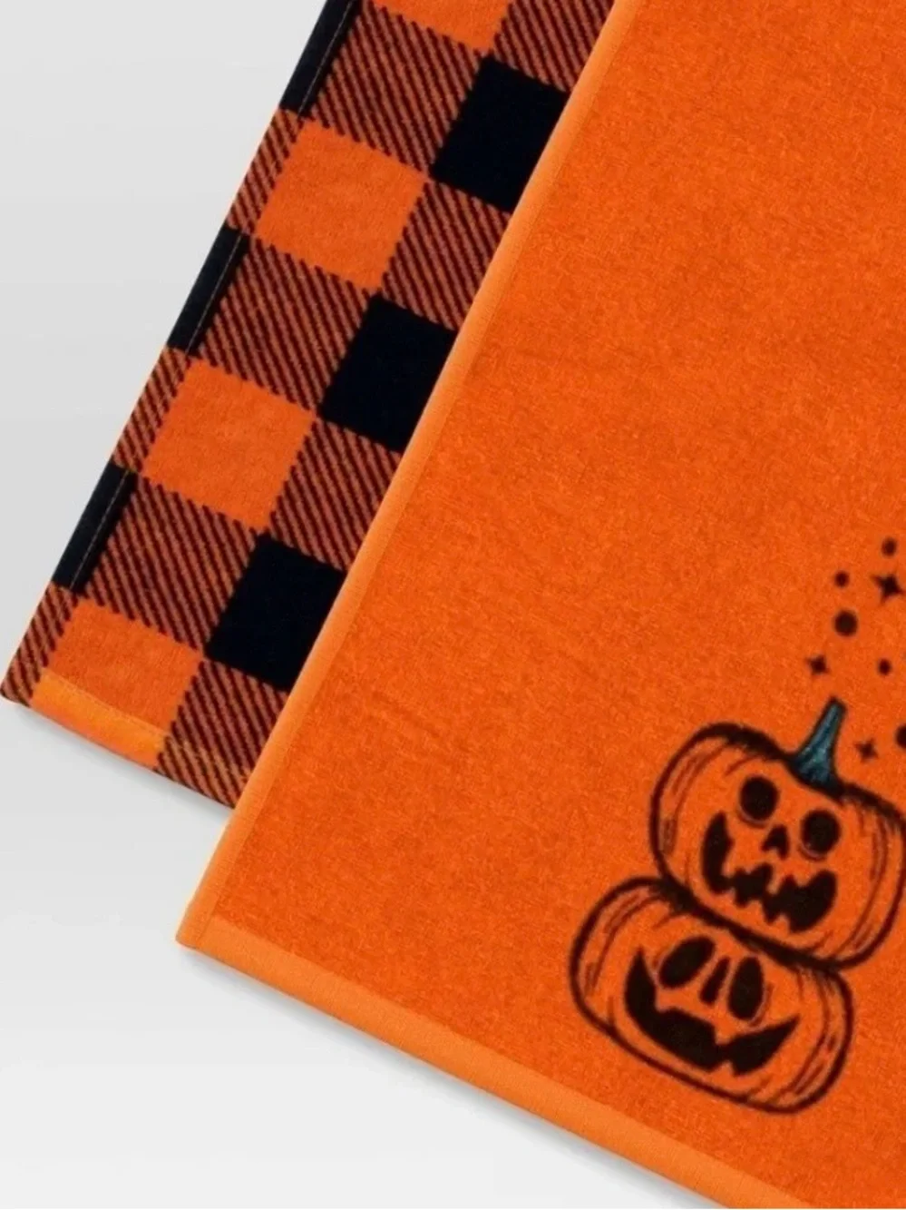 New! Hyde and EEK! Boutique Halloween Jack-o'-lantern Terry Hand Towel Set (NWT)